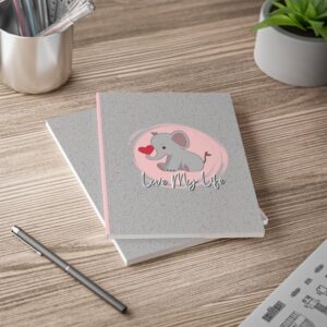 Cute Elephant Softcover Notebook digital product