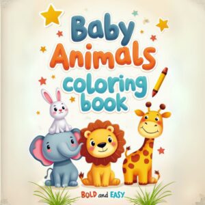 Free Baby Animals Coloring Book for Kids Ages 3-7